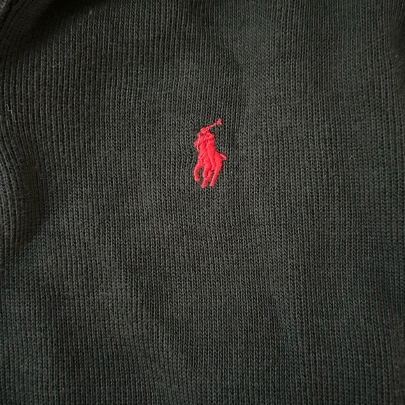 Polo by Ralph Lauren Black Sweater with Red Logo - Picture 2 of 4